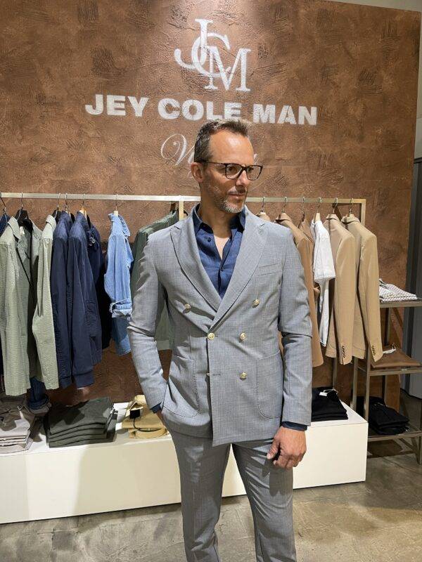 JCM Jey Coleman Giacca Uomo Elegante Doppiopetto Exibit