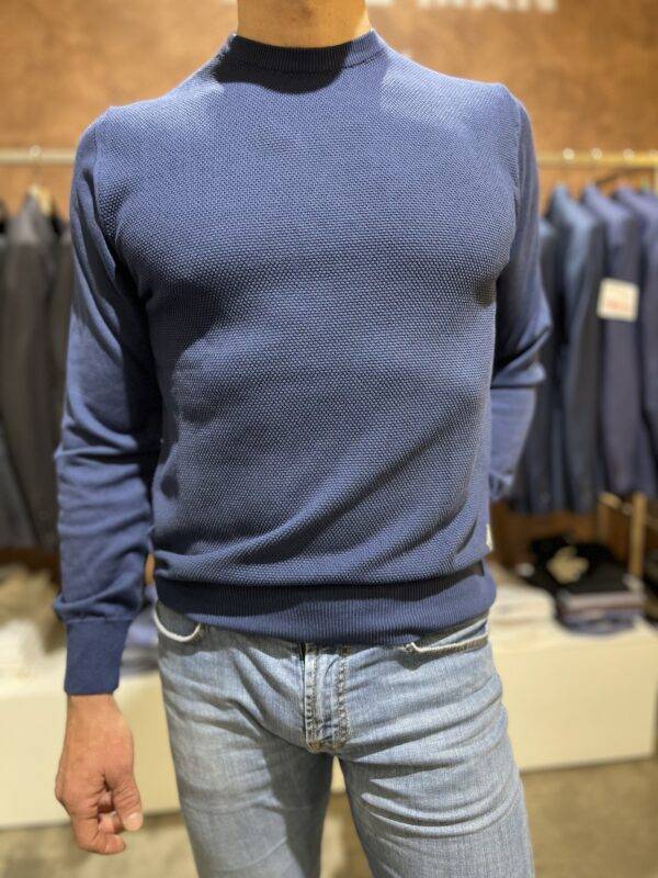 JCM Jey Coleman Maglia Uomo Blu Girocollo Roy Roger’s