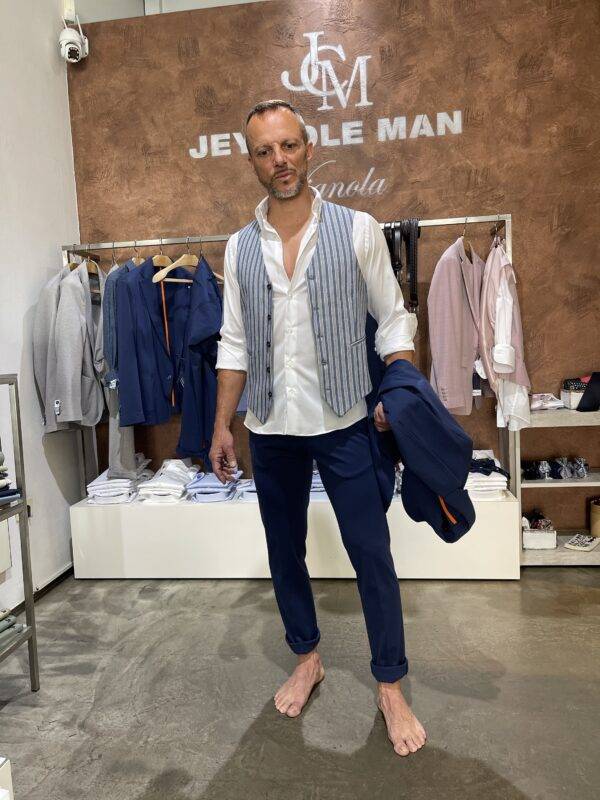 JCM Jey Coleman Pantalone Uomo Blu Punto Milano Exibit