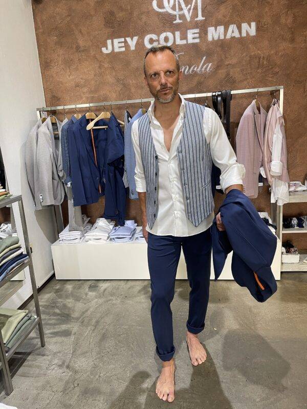 JCM Jey Coleman Pantalone Uomo Blu Punto Milano Exibit