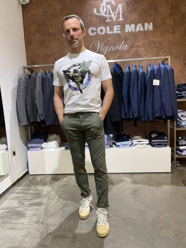 JCM Jey Coleman Pantalone Uomo Casual In Gabardina Roy Roger’s