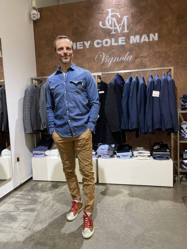 JCM Jey Coleman Pantalone Uomo Casual In Gabardina Roy Roger’s