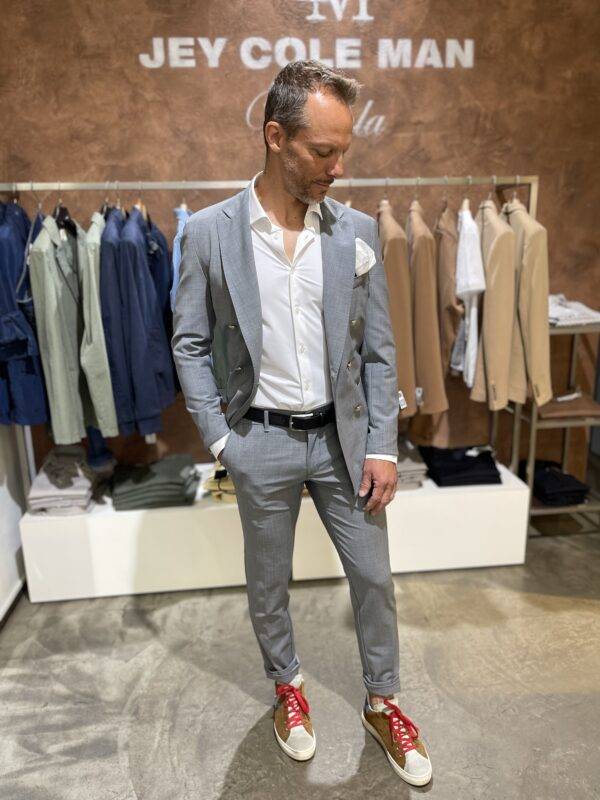 JCM Jey Coleman Pantalone uomo elegante fresco di lana Exibit