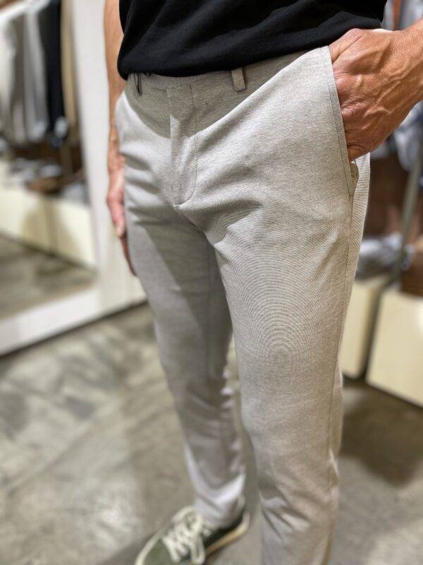 JCM Jey Coleman Pantalone Uomo Elegante In Tessuto Punto Milano Exibit