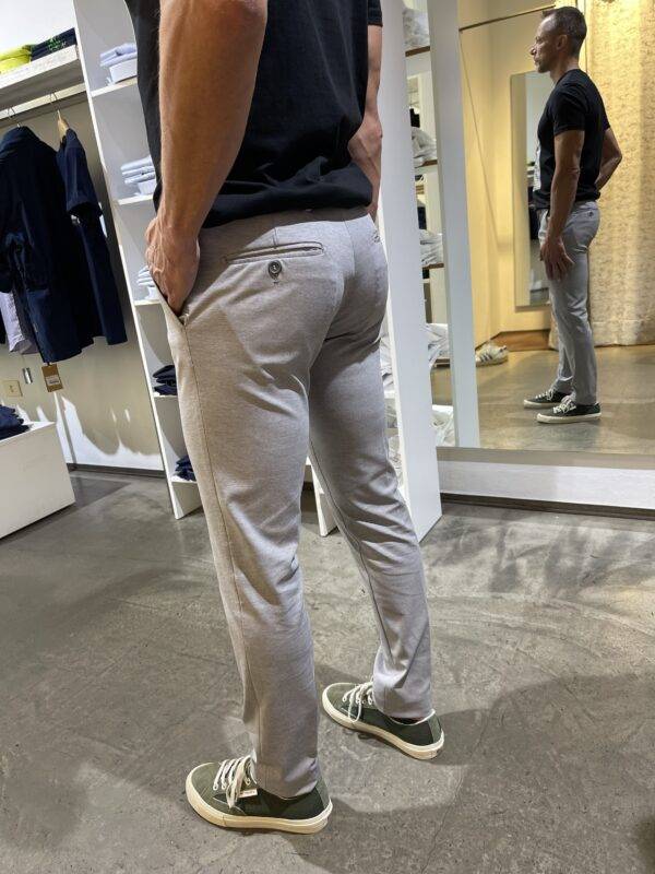 JCM Jey Coleman Pantalone Uomo Elegante In Tessuto Punto Milano Exibit