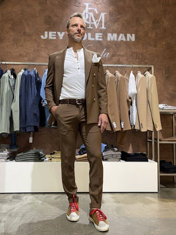 JCM Jey Coleman Pantalone uomo eleganti fresco di lana Exibit