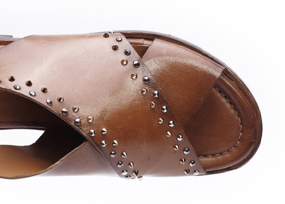 Jo Ghost Sandalo Vacchetta Cuoio