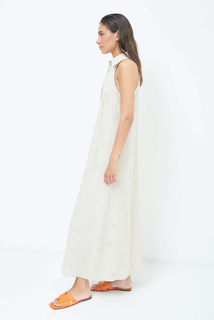 Kikisix CHEMISIER SMANICATO CON STELLE E FULMINI BEIGE