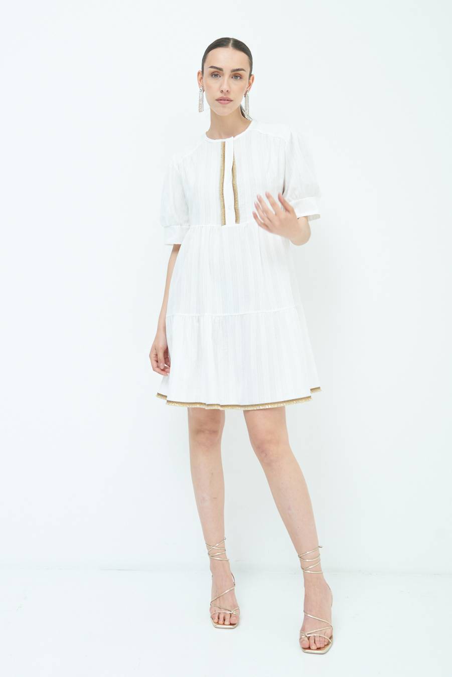 Kikisix ABITINO CON INSERTO ORO BIANCO