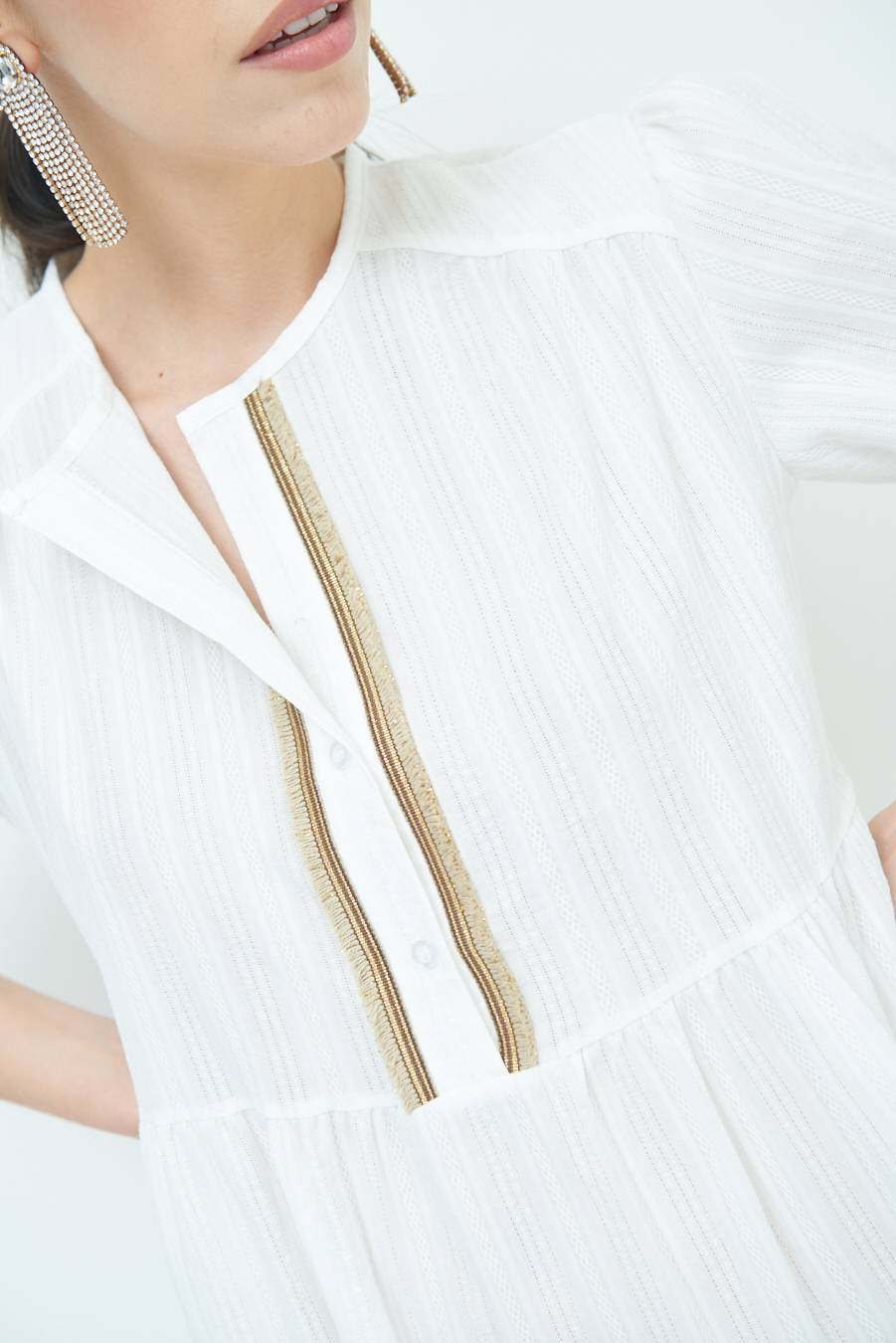 Kikisix ABITINO CON INSERTO ORO BIANCO