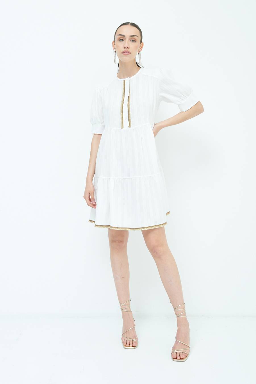 Kikisix ABITINO CON INSERTO ORO BIANCO