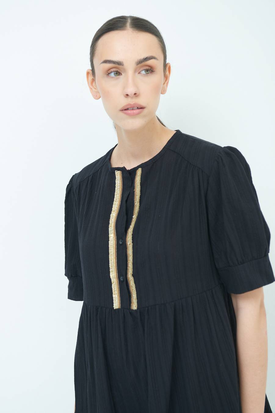 Kikisix ABITINO CON INSERTO ORO NERO