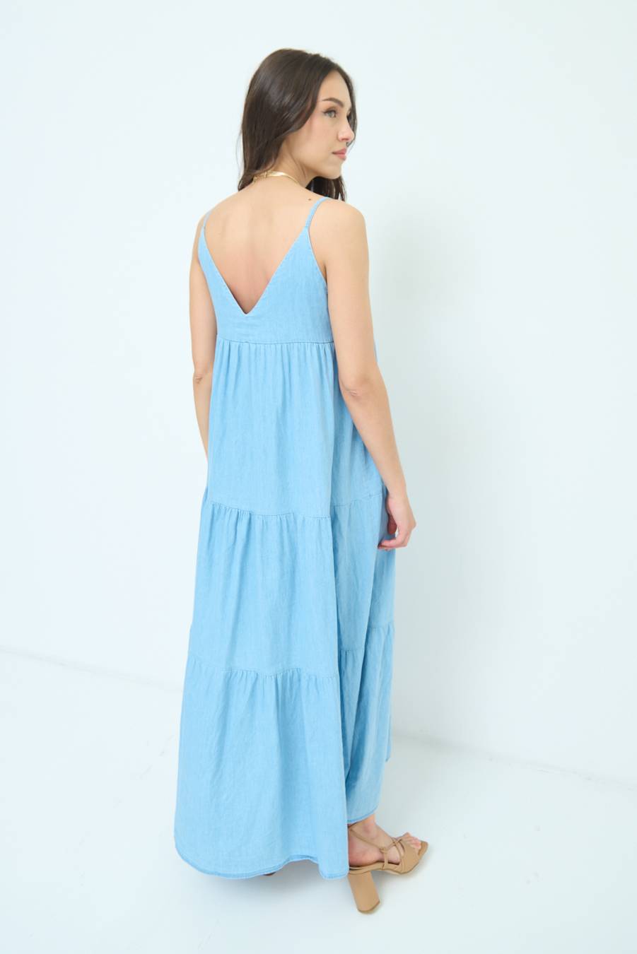 Kikisix ABITO AMPIA MAXI BLU CHIARO