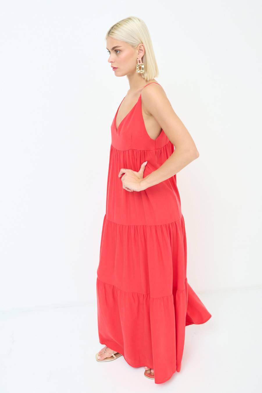 Kikisix ABITO AMPIO MAXI ROSSO