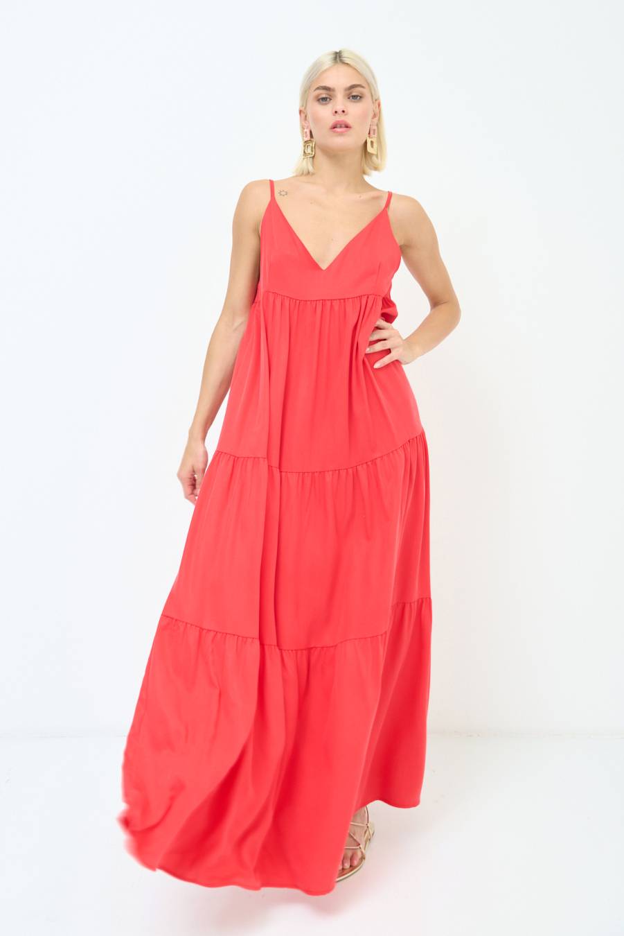 Kikisix ABITO AMPIO MAXI ROSSO