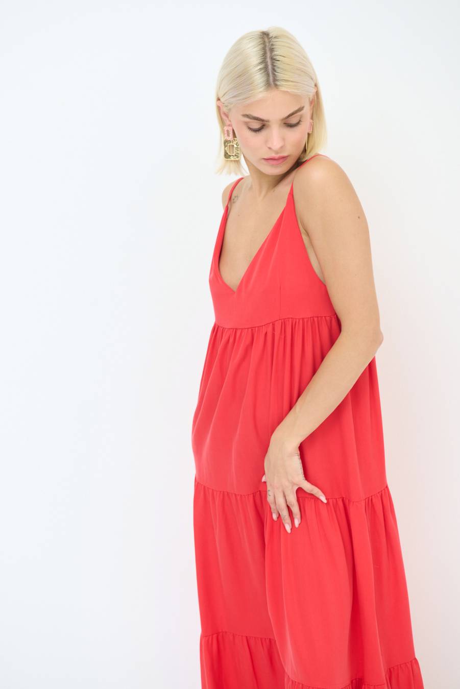 Kikisix ABITO AMPIO MAXI ROSSO