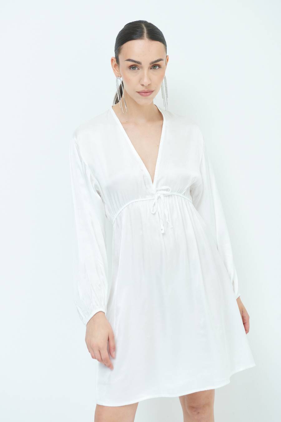 Kikisix ABITO COULICE RASO VISCOSA BIANCO