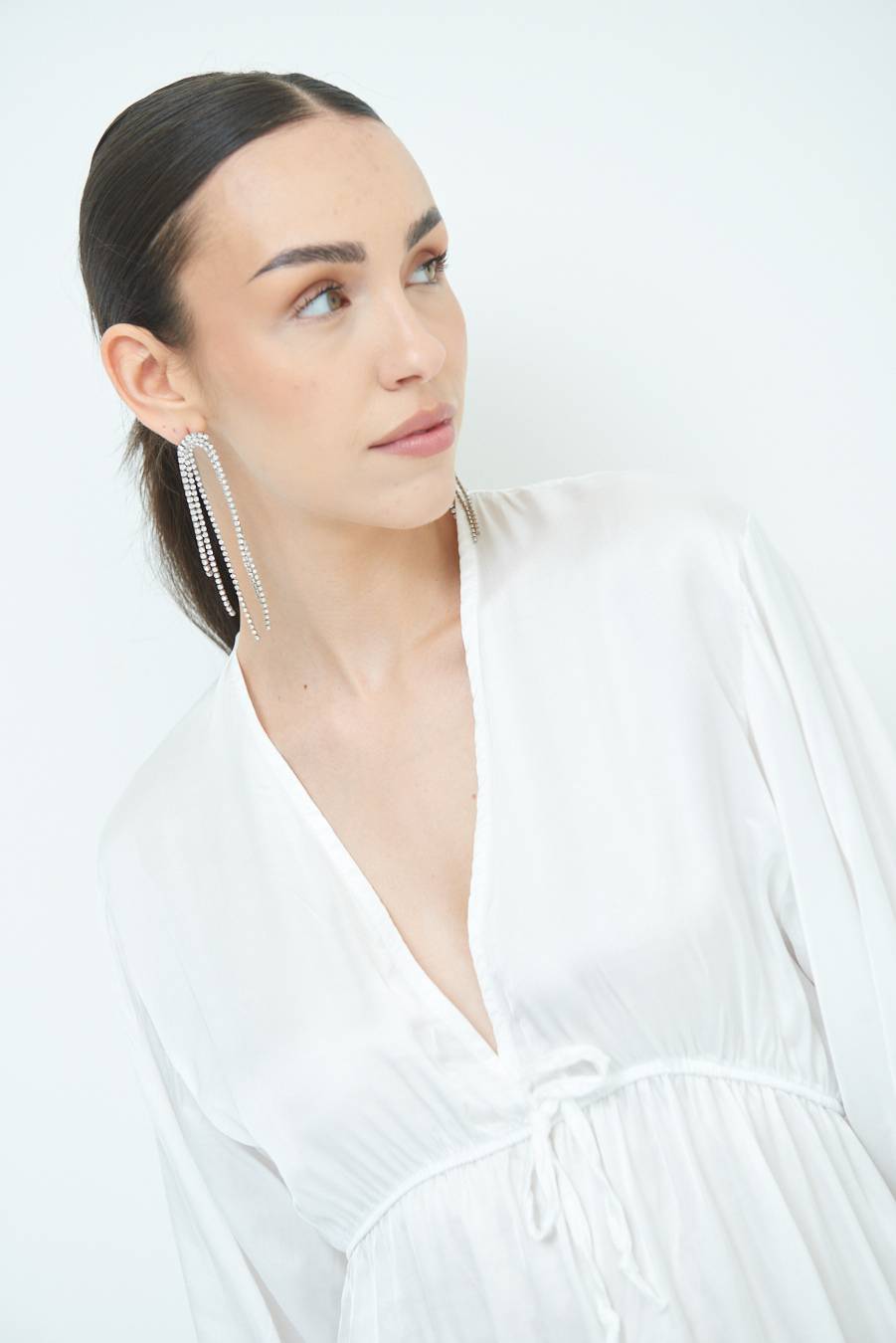 Kikisix ABITO COULICE RASO VISCOSA BIANCO