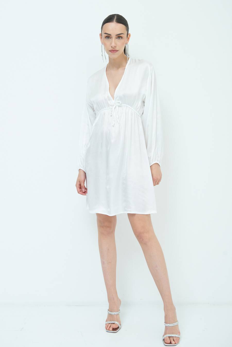 Kikisix ABITO COULICE RASO VISCOSA BIANCO