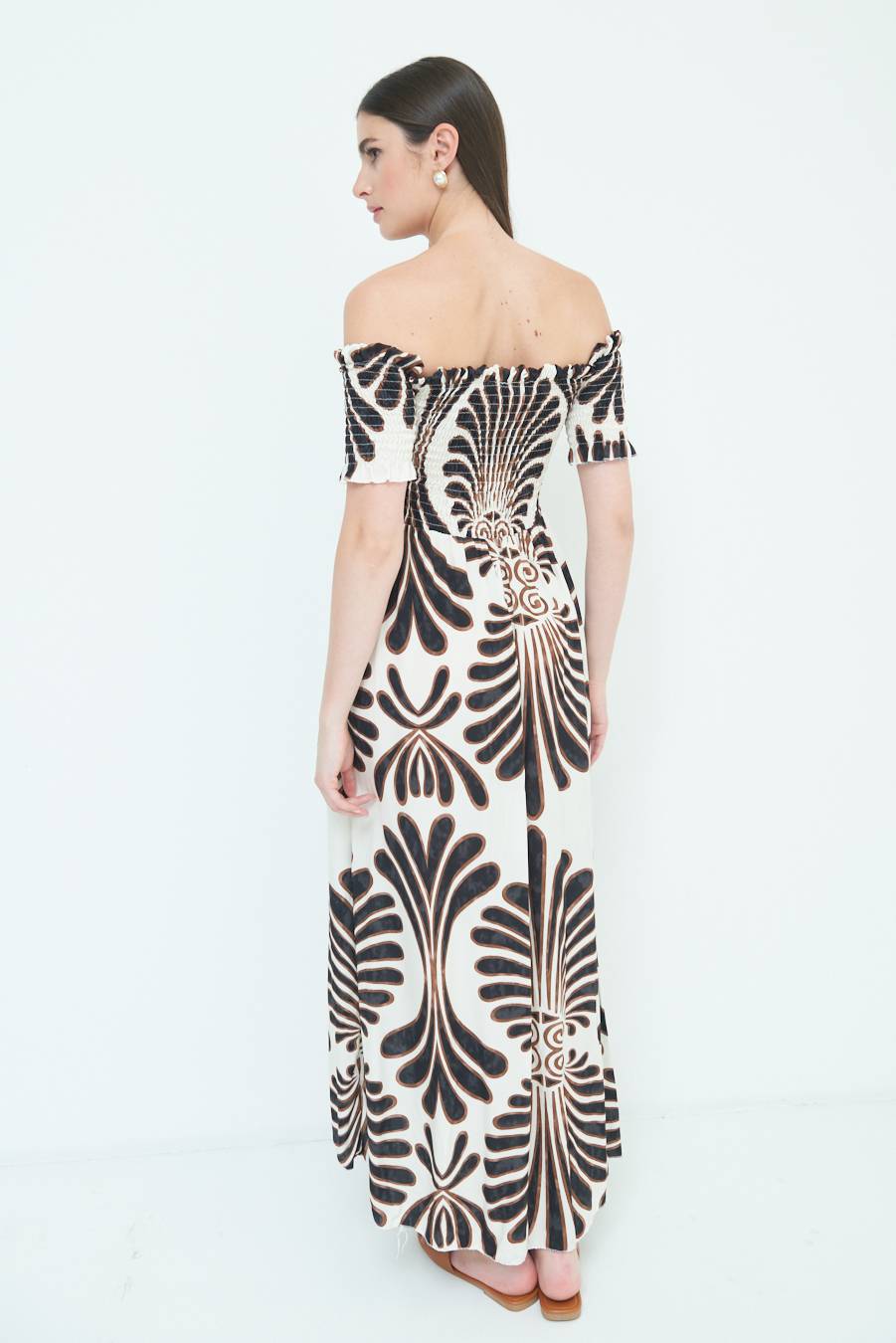 Kikisix ABITO ETNICO SHIFFER VISCOSA NERO