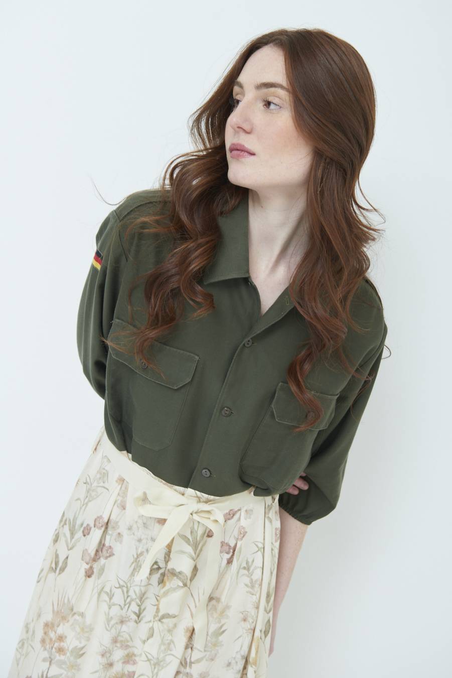 Kikisix ABITO GONNA FANTASIA VINTAGE BEIGE