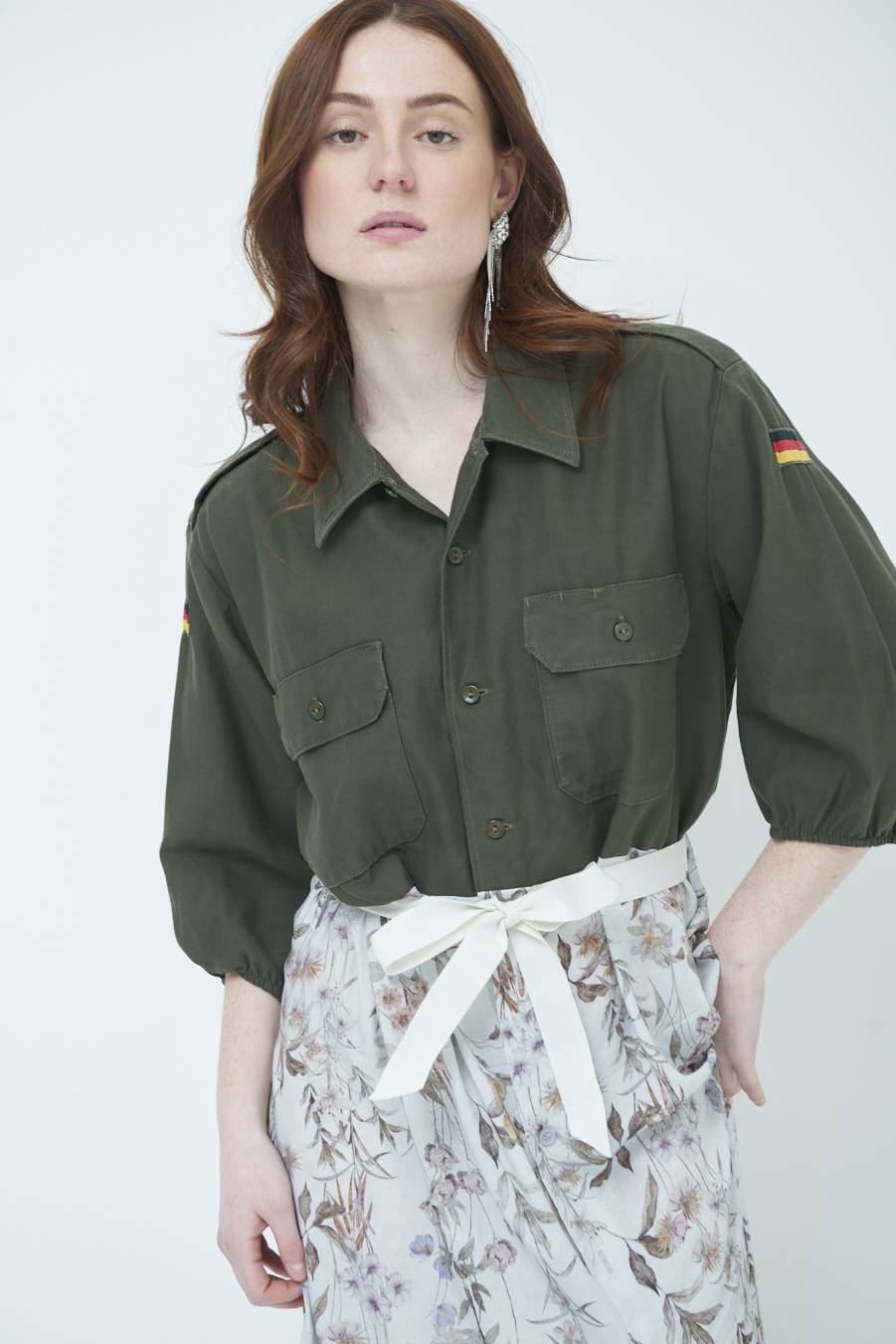 Kikisix ABITO GONNA FANTASIA VINTAGE GRIGIO