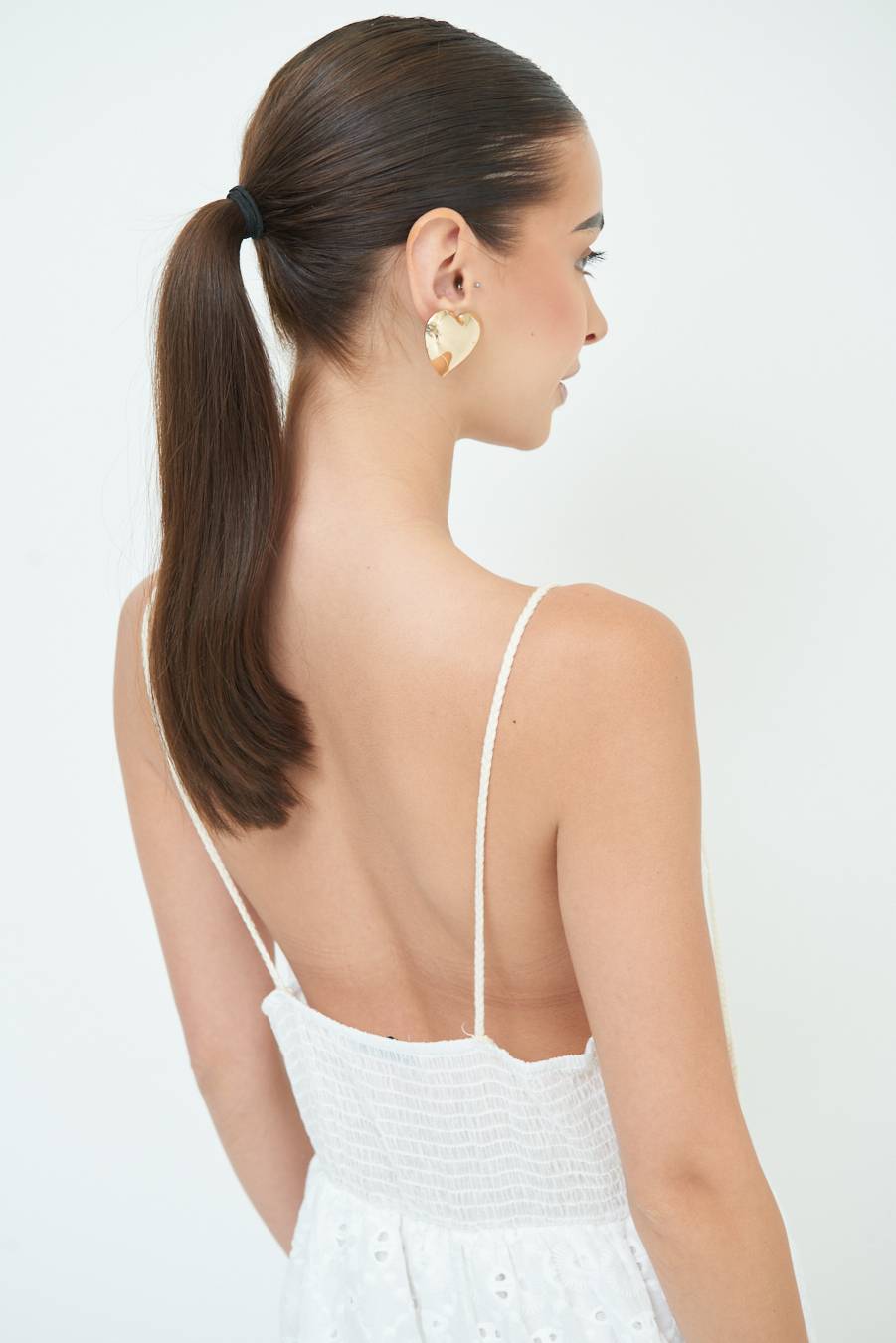 Kikisix ABITO LUNGO CON S.GALLO E NAPPE BIANCO