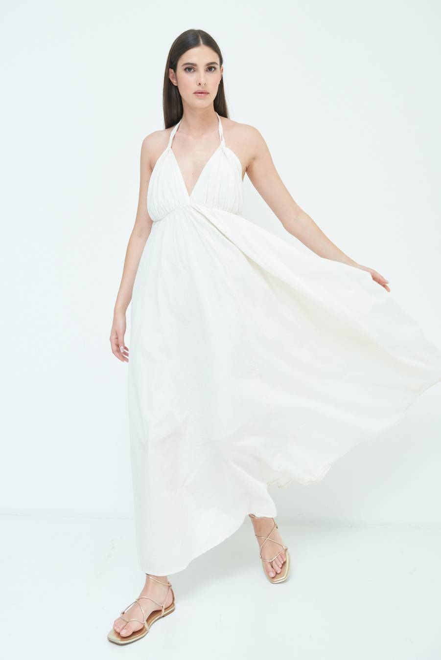 Kikisix ABITO LUNGO INCROCIATO DIETRO BURRO