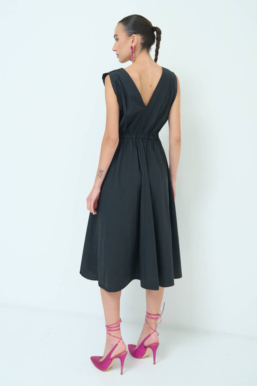 Kikisix ABITO MIDI CON ELASTICO NERO