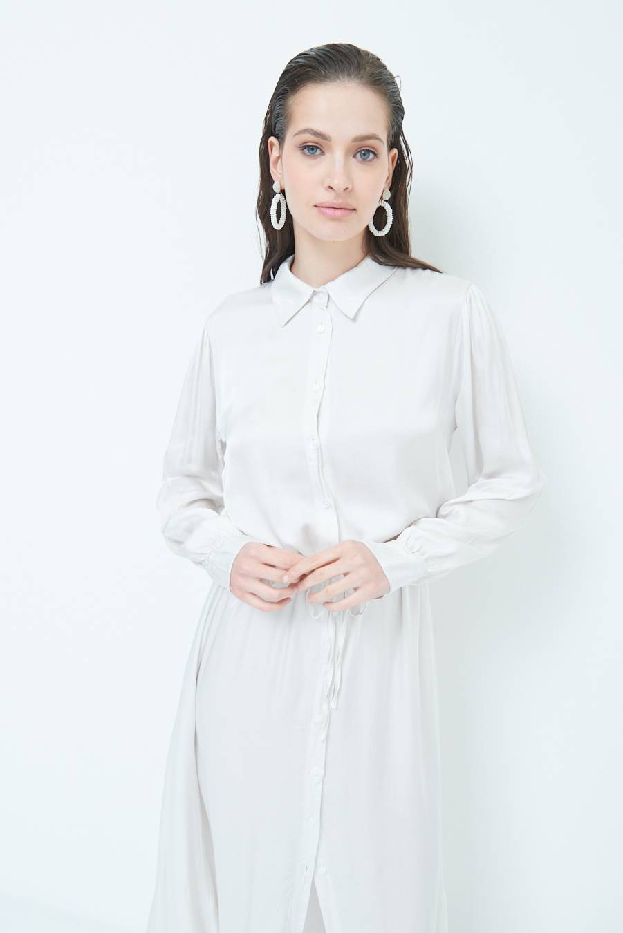 Kikisix ABITO RASO VISCOSA BEIGE