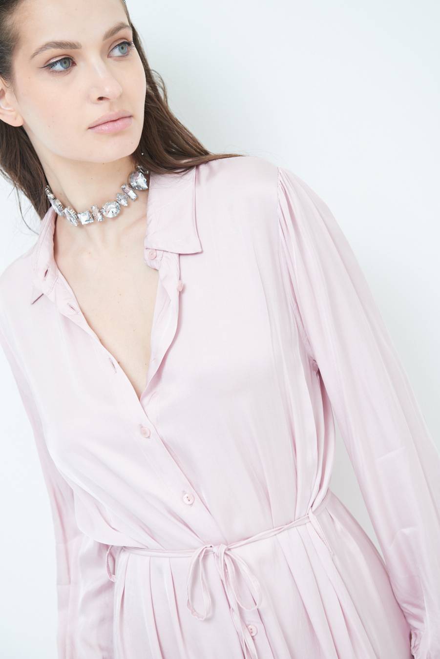 Kikisix ABITO RASO VISCOSA ROSA