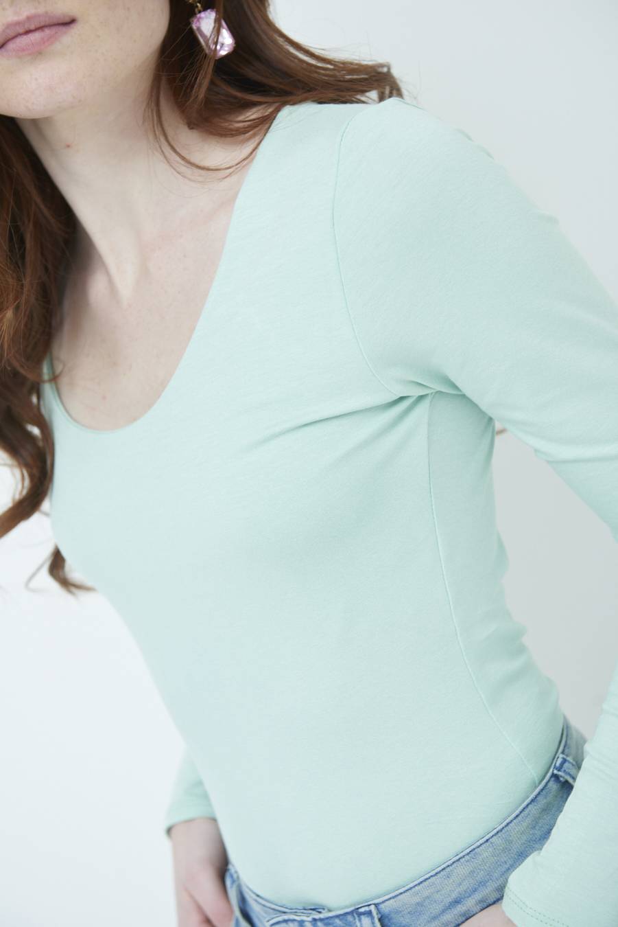 Kikisix BASICO SCOLLO MADONNA VERDE