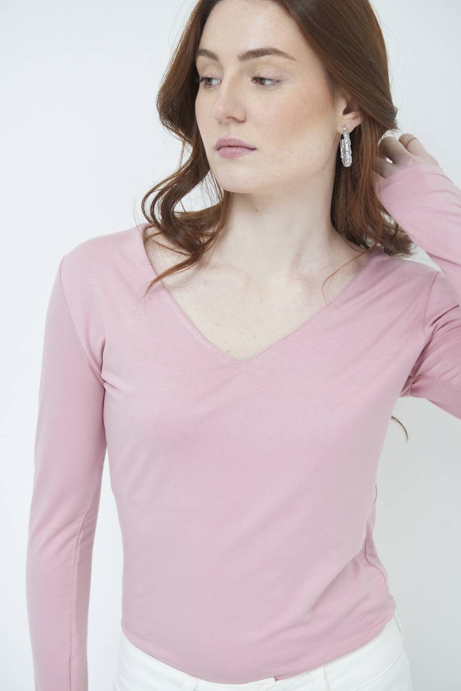 Kikisix BASICO SCOLLO V ROSA