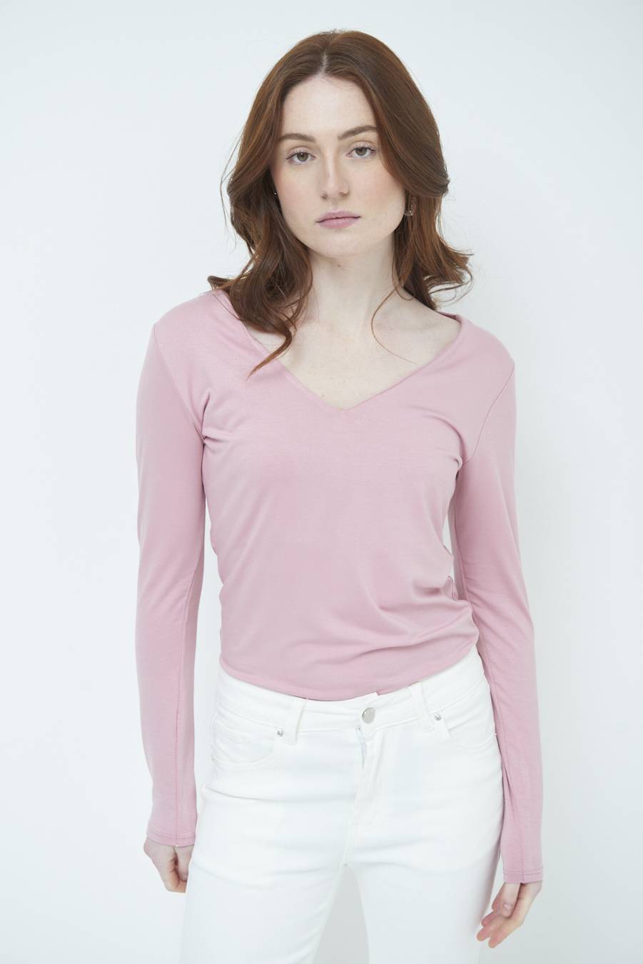 Kikisix BASICO SCOLLO V ROSA