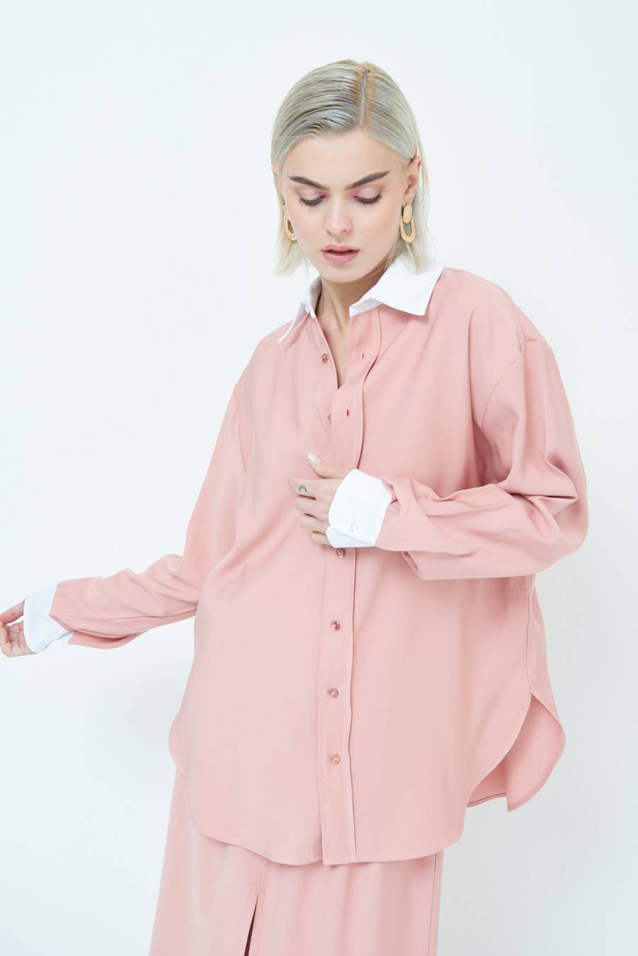 Kikisix CAMICIA COLLETTO B.CO CIPRIA