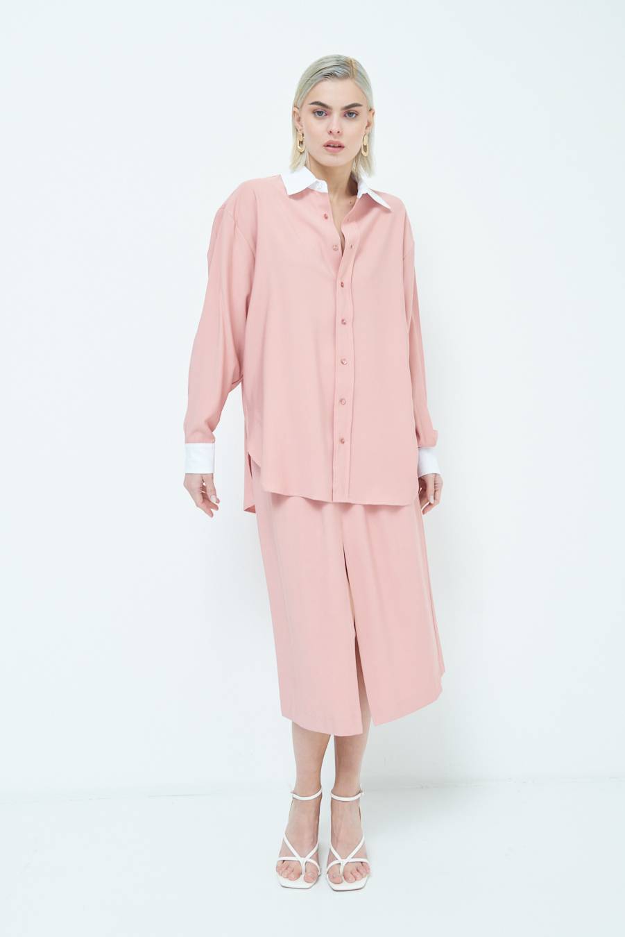 Kikisix CAMICIA COLLETTO B.CO CIPRIA