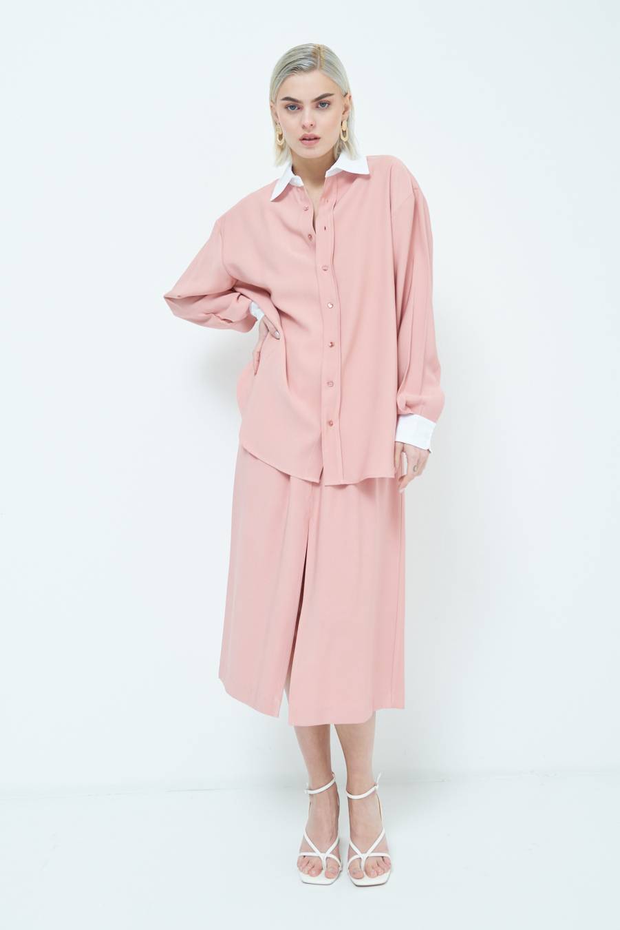 Kikisix CAMICIA COLLETTO B.CO CIPRIA