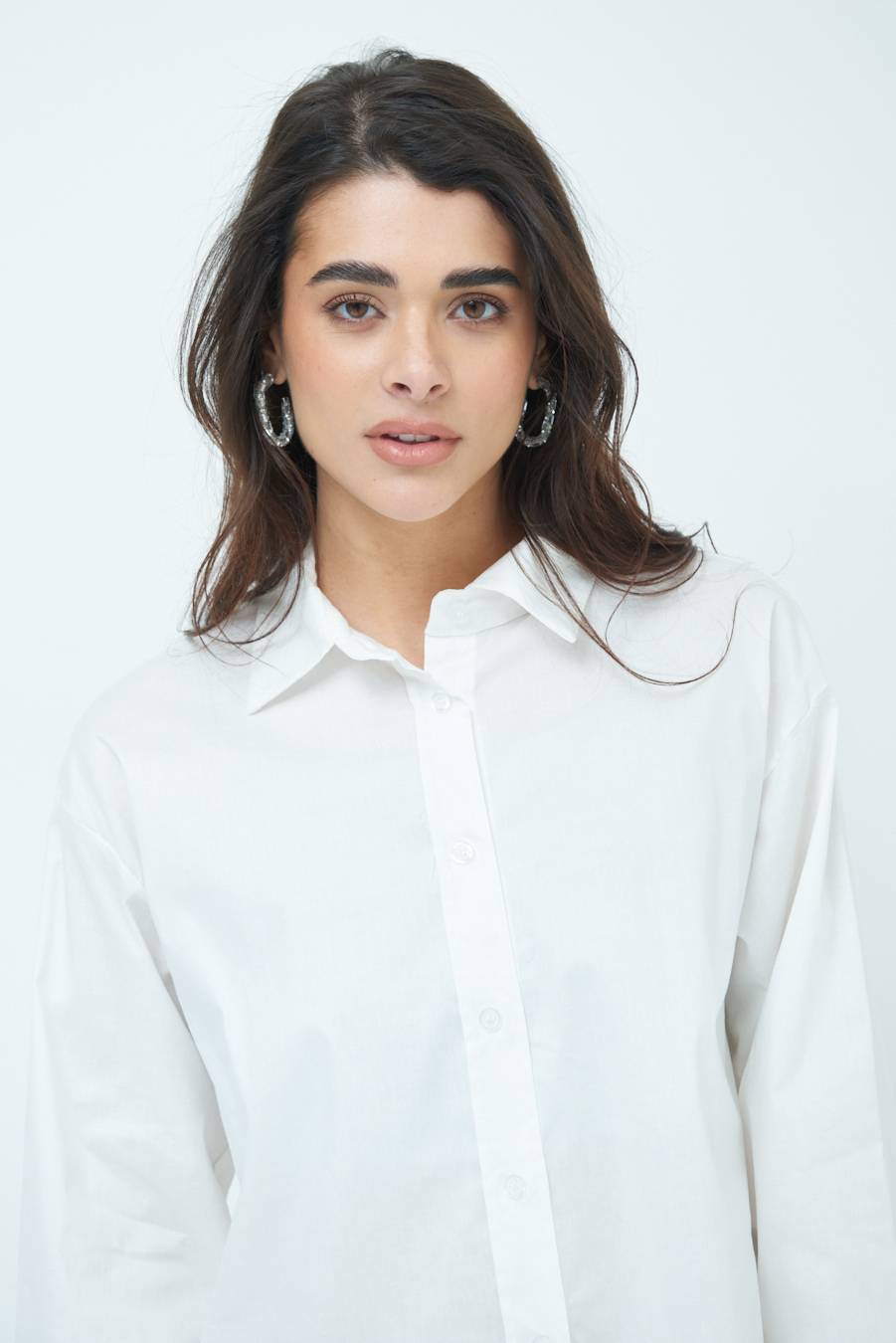 Kikisix CAMICIA MANICA AMPIA BIANCO