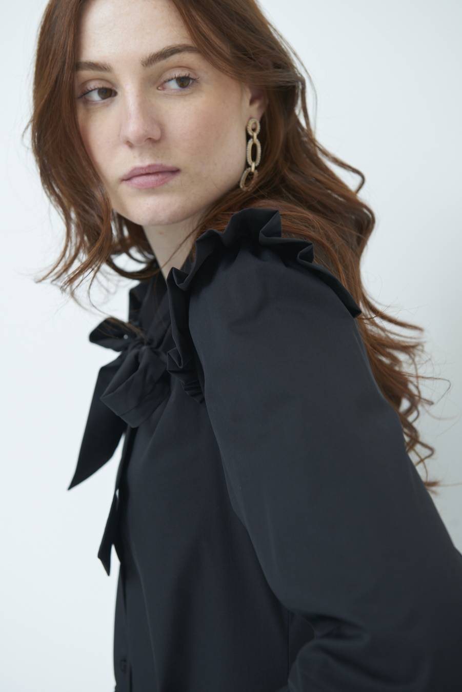 Kikisix CAMICIA NODO DAV. NERO