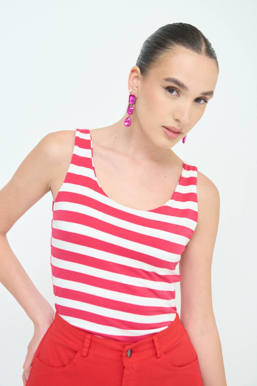 Kikisix CANOTTA RIG. FUXIA