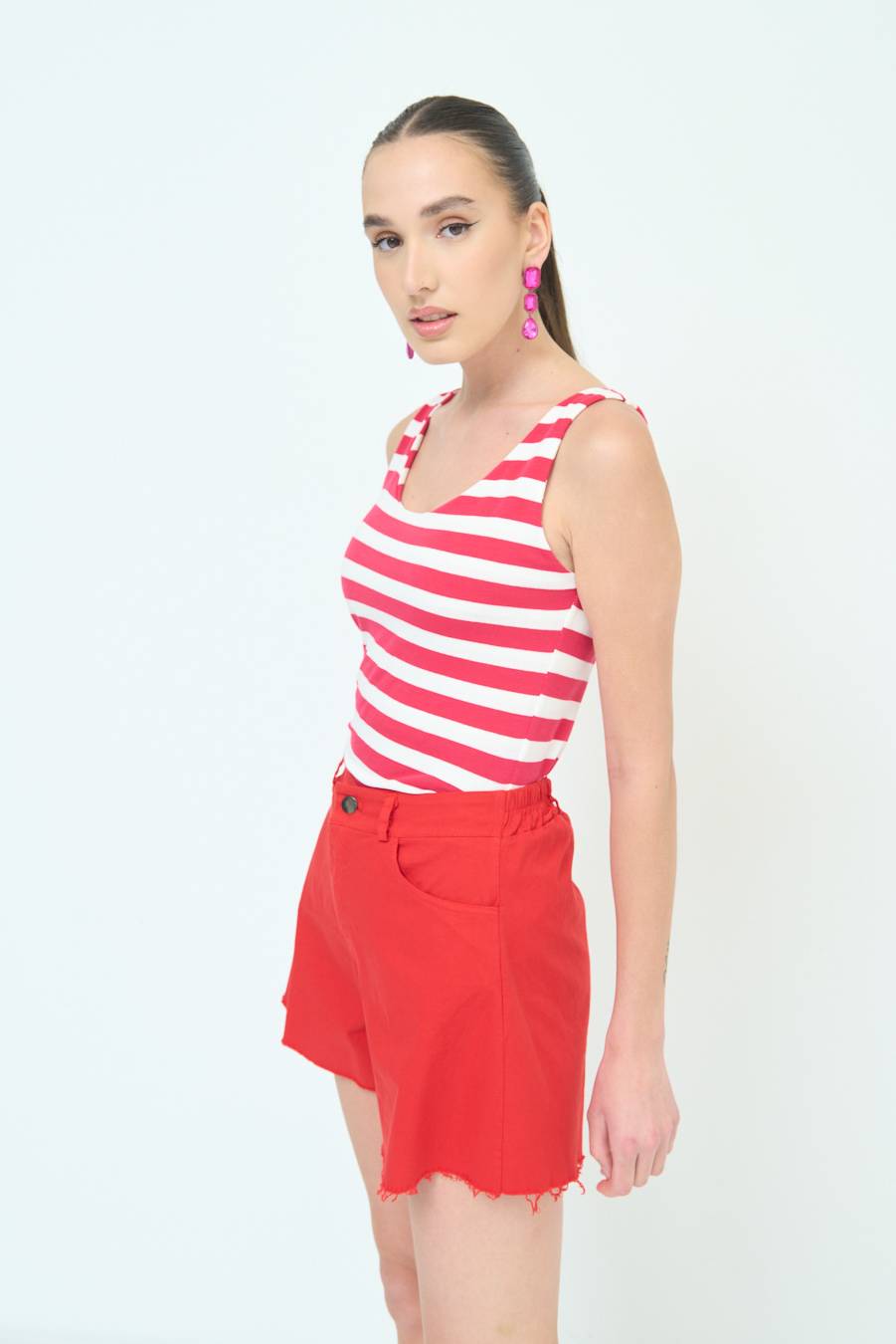 Kikisix CANOTTA RIG. FUXIA