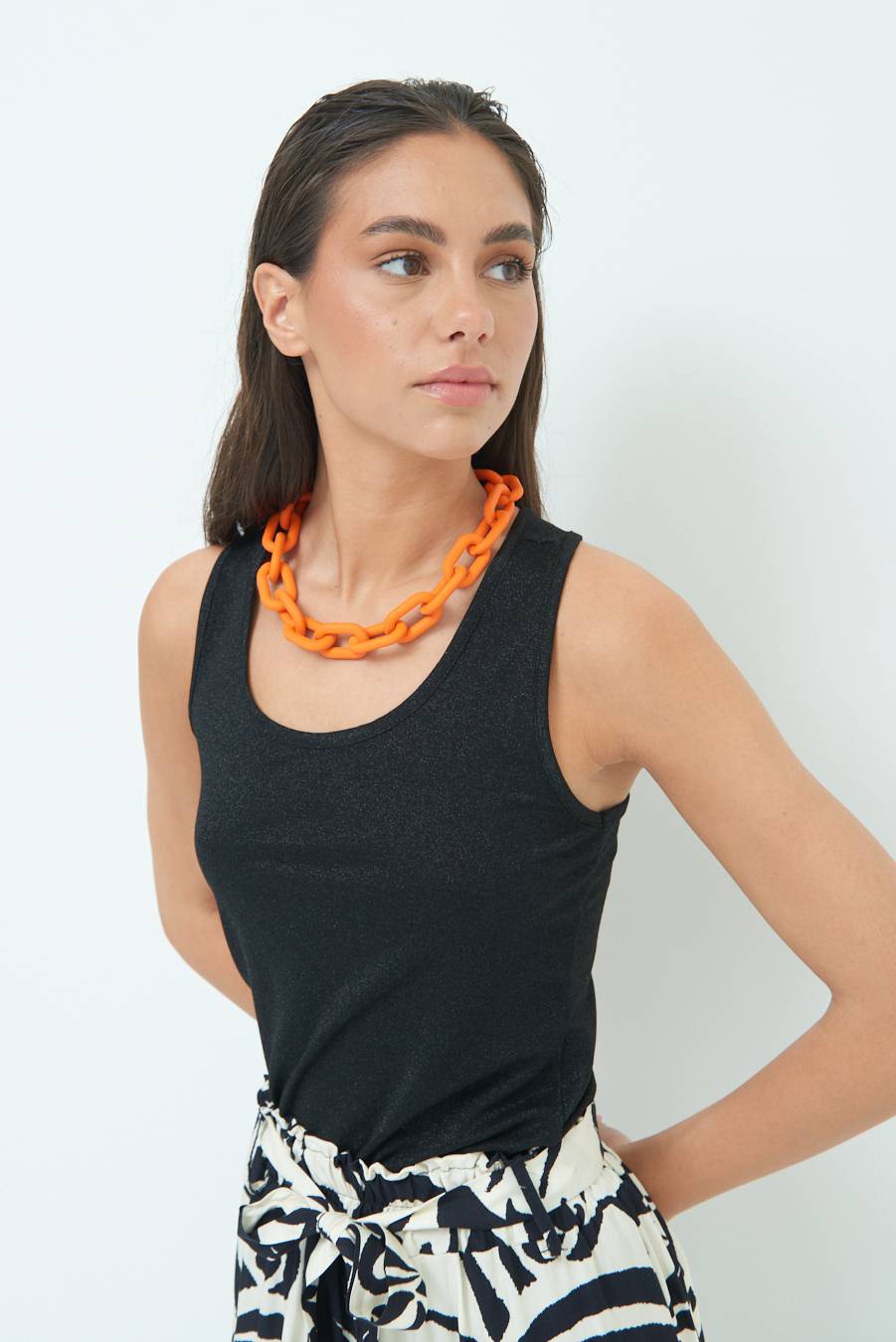 Kikisix CANOTTA VOGATORE NERO