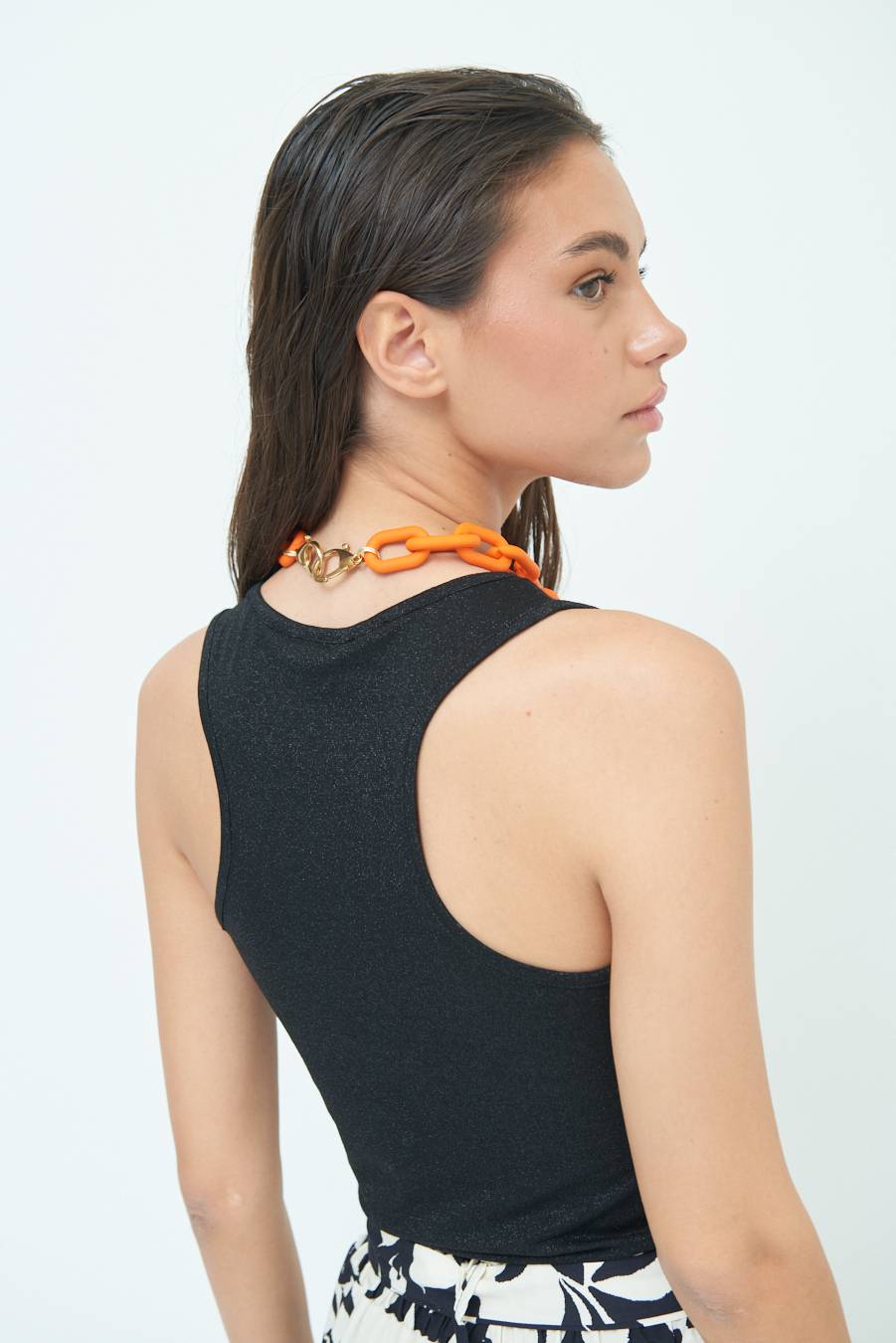 Kikisix CANOTTA VOGATORE NERO