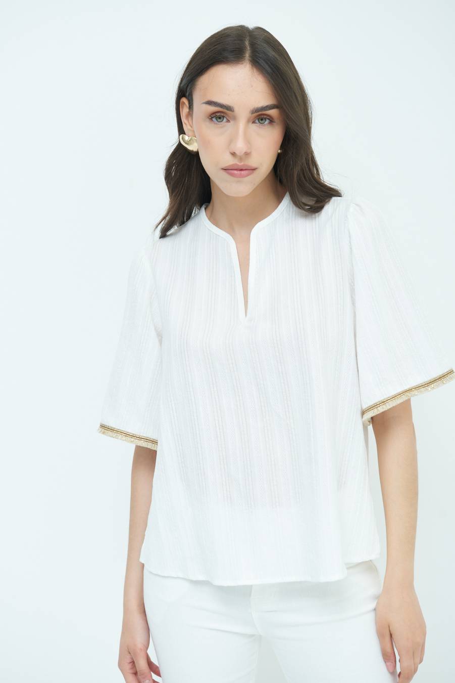 Kikisix CASACCA CON INSERTO ORO BIANCO