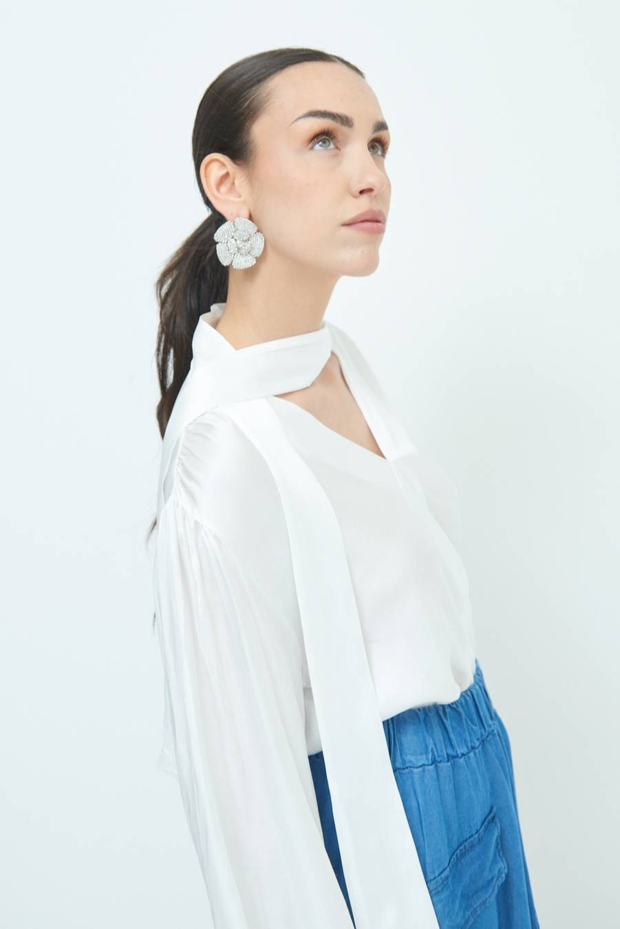 Kikisix CASACCA INCROCIO RASO VISCOSA BURRO