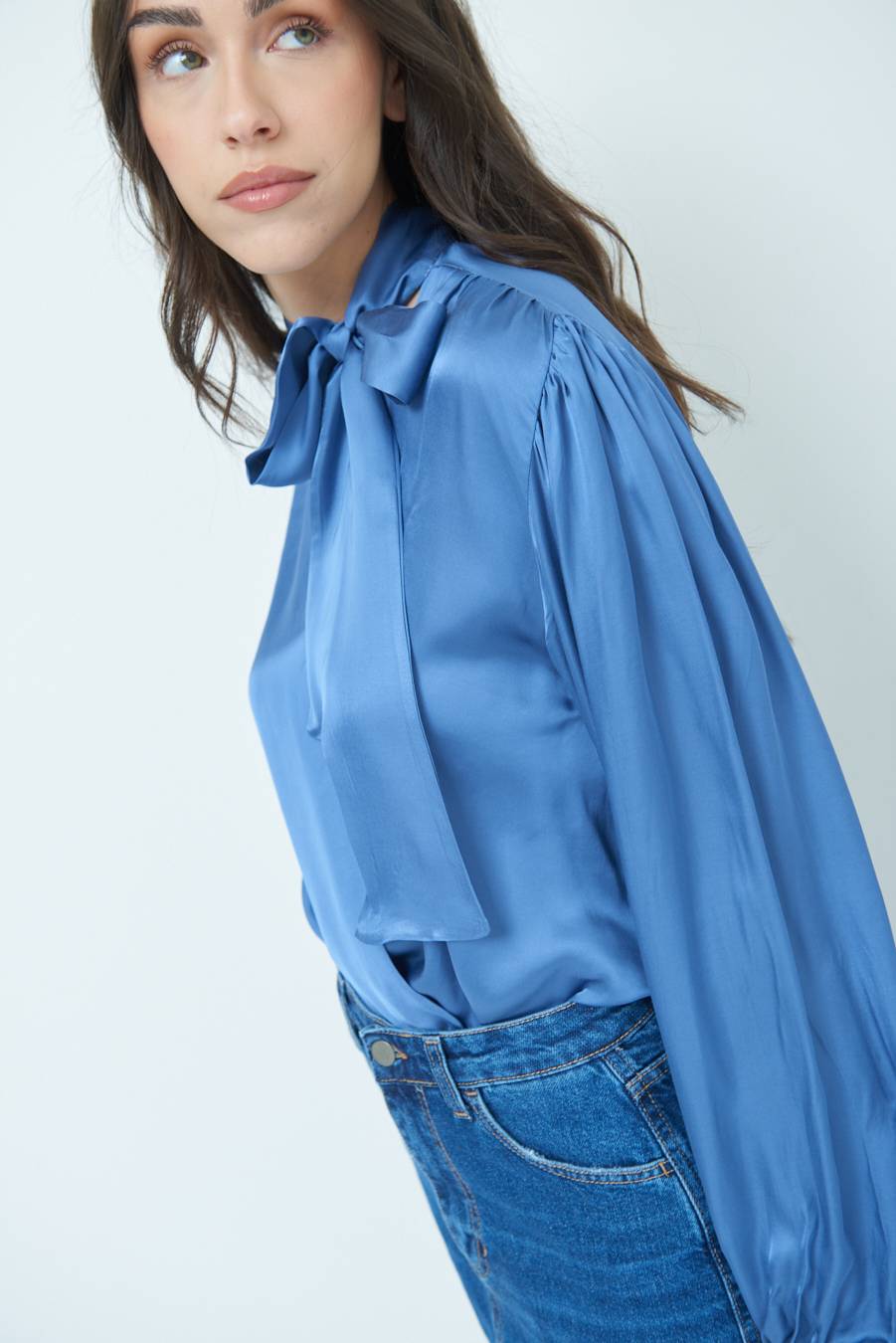 Kikisix CASACCA INCROCIO RASO VISCOSA POLVERE