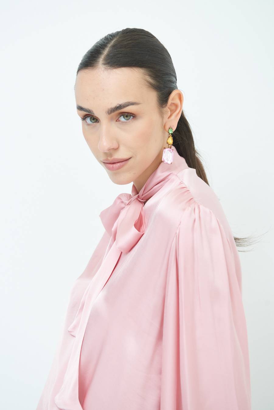 Kikisix CASACCA INCROCIO RASO VISCOSA ROSA