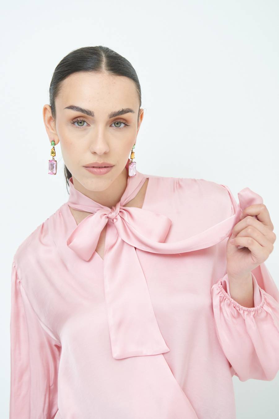 Kikisix CASACCA INCROCIO RASO VISCOSA ROSA