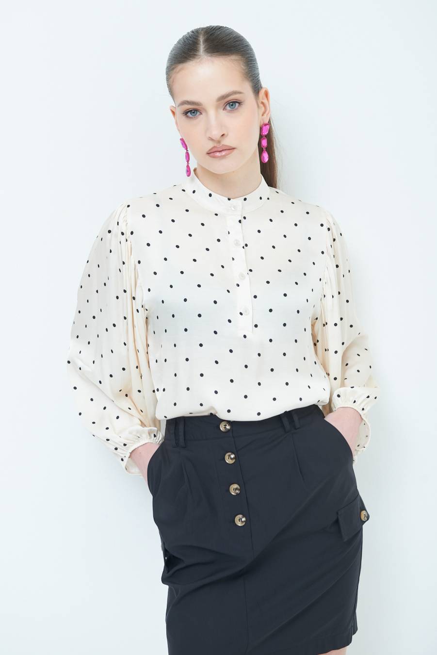 Kikisix CASACCA POIS RASO NERO