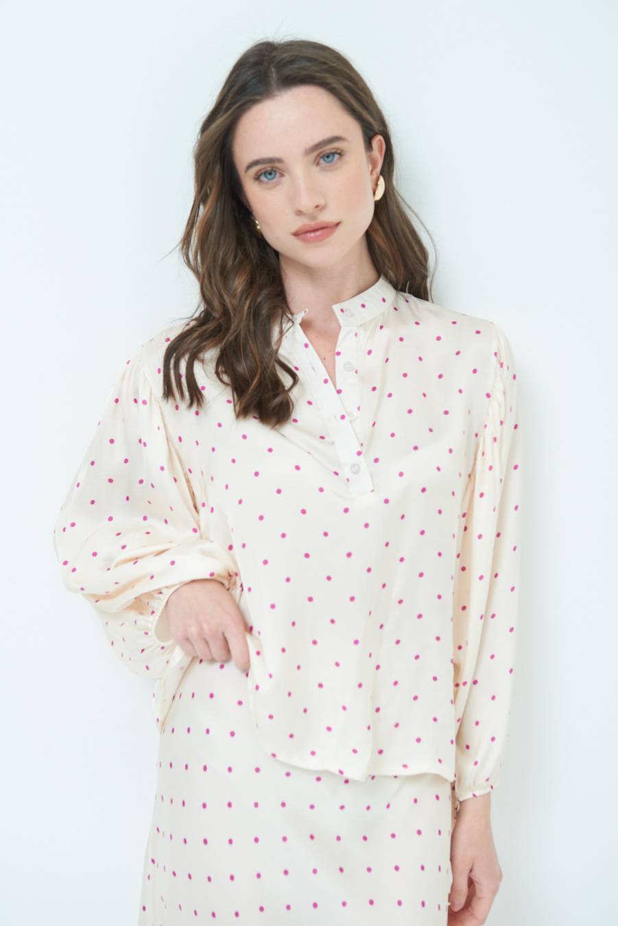 Kikisix CASACCA POIS RASO PRUGNA